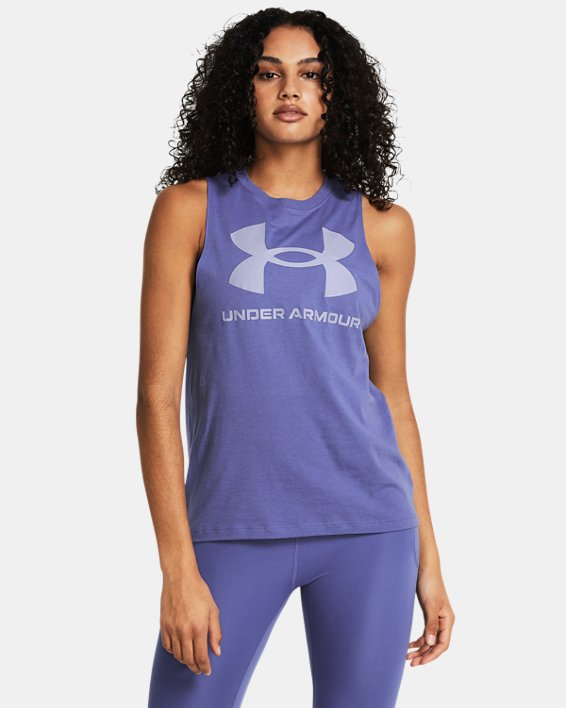 เสื้อกล้าม UA Sportstyle Graphic สำหรับผู้หญิง in Purple image number 0